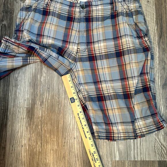Aeropostale Men's Size 34 Casual Preppy Plaid Shorts Beige, Blue, Red, Khaki A87 - Picture 5 of 8